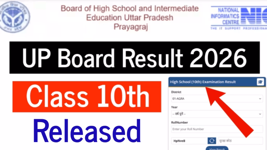 UP Board Class 10th Result 2026