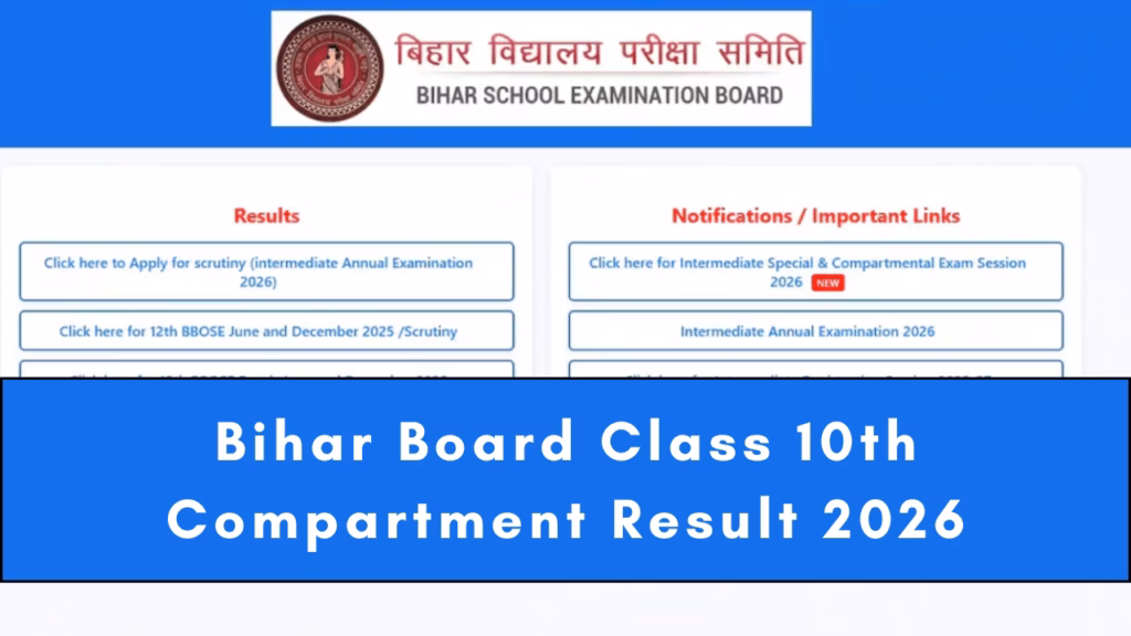 Bihar Board Class 10th Compartment Result 2026